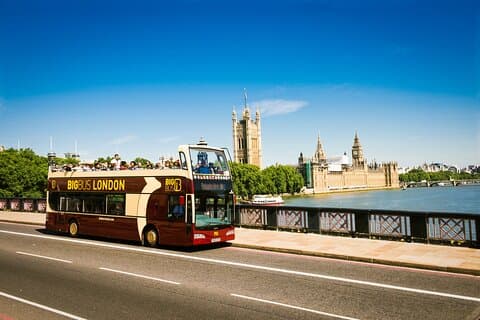 London Big Bus Hop-On Hop-Off Tour with Optional River Cruise